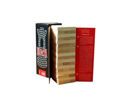 Настольная игра Igrok Башня без логотипа (Джанга, Jenga) (IGR-01), изображение 2 Настольная игра Igrok Башня без логотипа (Джанга, Jenga) (IGR-01), изображение 2