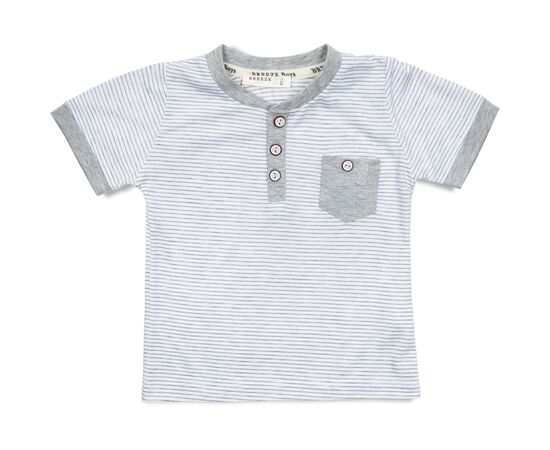 Футболка детская Breeze в полоску (12728-86B-gray)