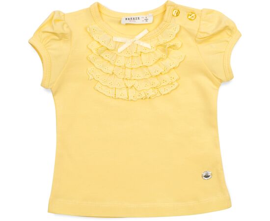 Футболка детская Breeze с кружевом (6640-92G-yellow)