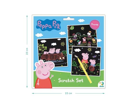 Набор для творчества DoDo гравюр Peppa Pig 3 шт (200185), изображение 4 Набор для творчества DoDo гравюр Peppa Pig 3 шт (200185), изображение 4