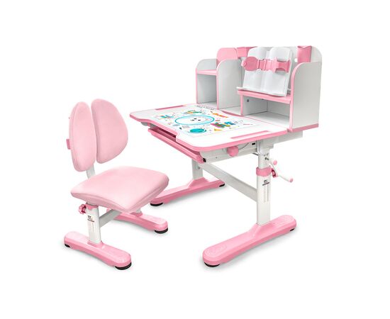 Парта зі стільцем Evo-kids Panda pink (BD-28 PN)