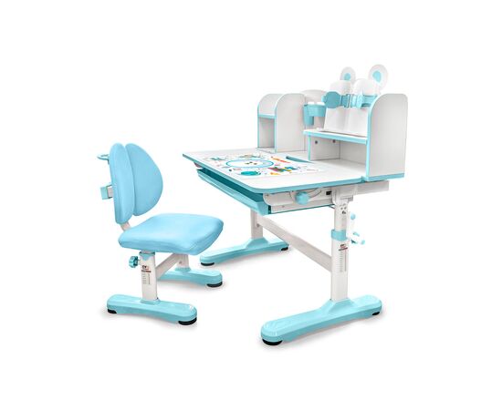 Парта со стулом Evo-kids Panda XL blue (BD-29 BL)