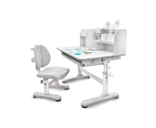 Парта со стулом Evo-kids Panda XL grey (BD-29 G)