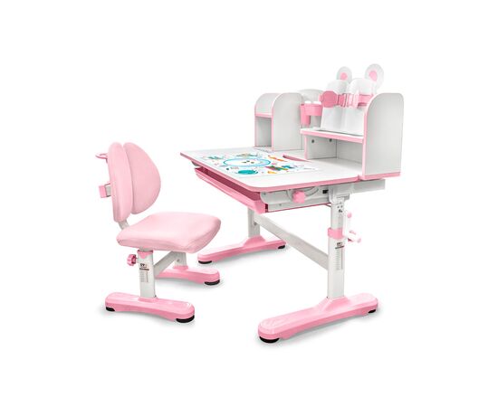 Парта зі стільцем Evo-kids Panda XL pink (BD-29 PN)