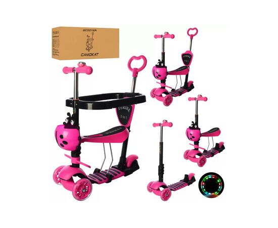 Самокат iTrike 5 в 1 Maxi pink (JR 3-027-P pink), изображение 2 Самокат iTrike 5 в 1 Maxi pink (JR 3-027-P pink), изображение 2