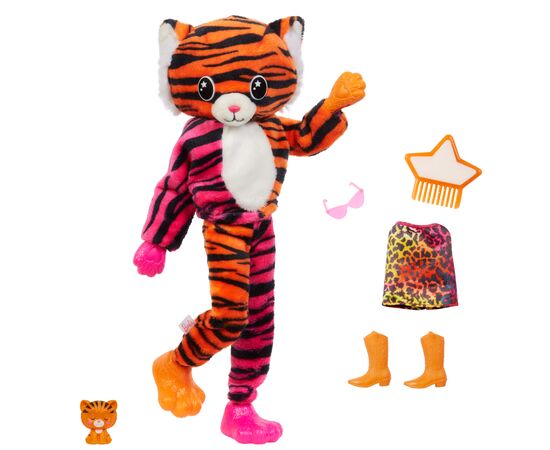 Кукла Barbie Cutie Reveal Друзья из джунглей Тигренок (HKP99), изображение 2 Кукла Barbie Cutie Reveal Друзья из джунглей Тигренок (HKP99), изображение 2