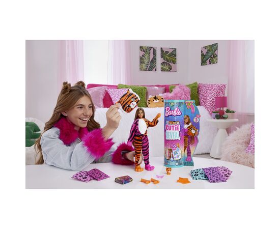 Кукла Barbie Cutie Reveal Друзья из джунглей Тигренок (HKP99), изображение 6 Кукла Barbie Cutie Reveal Друзья из джунглей Тигренок (HKP99), изображение 6
