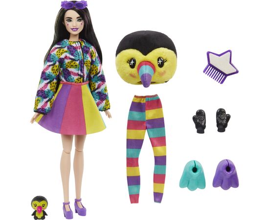 Лялька Barbie Cutie Reveal Друзі з джунглів Тукан (HKR00), зображення 2 Лялька Barbie Cutie Reveal Друзі з джунглів Тукан (HKR00), зображення 2