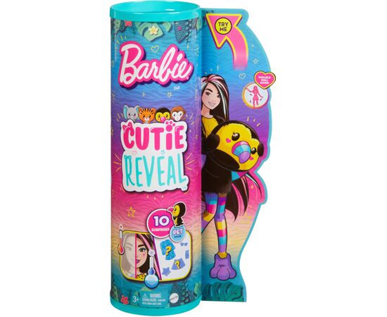 Кукла Barbie Cutie Reveal Друзья из джунглей Тукан (HKR00)