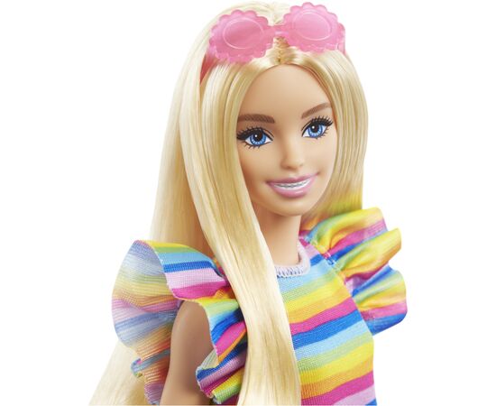 Лялька Barbie Модниця з брекетами у смугастій сукні (HJR96), зображення 4 Лялька Barbie Модниця з брекетами у смугастій сукні (HJR96), зображення 4