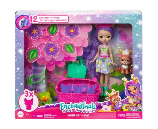 Кукла Enchantimals Друзья-малыши Оленица Дениса и Твист (HLK84), изображение 2 Кукла Enchantimals Друзья-малыши Оленица Дениса и Твист (HLK84), изображение 2
