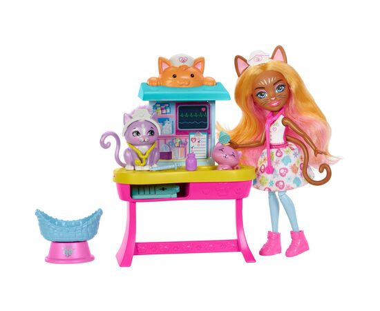 Кукла Enchantimals Медицинский кабинет госпожи Кошечки (HLH22), изображение 2 Кукла Enchantimals Медицинский кабинет госпожи Кошечки (HLH22), изображение 2