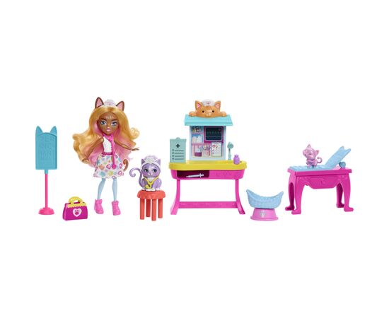 Кукла Enchantimals Медицинский кабинет госпожи Кошечки (HLH22), изображение 3 Кукла Enchantimals Медицинский кабинет госпожи Кошечки (HLH22), изображение 3