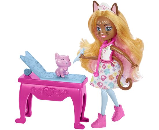 Кукла Enchantimals Медицинский кабинет госпожи Кошечки (HLH22), изображение 4 Кукла Enchantimals Медицинский кабинет госпожи Кошечки (HLH22), изображение 4