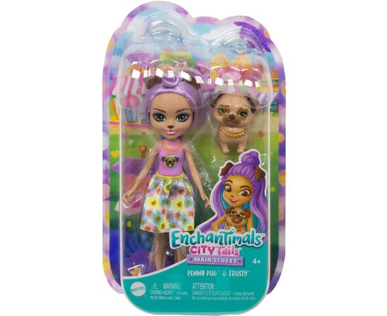 Кукла Enchantimals Мопсик Пенни (HKN11), изображение 5 Кукла Enchantimals Мопсик Пенни (HKN11), изображение 5