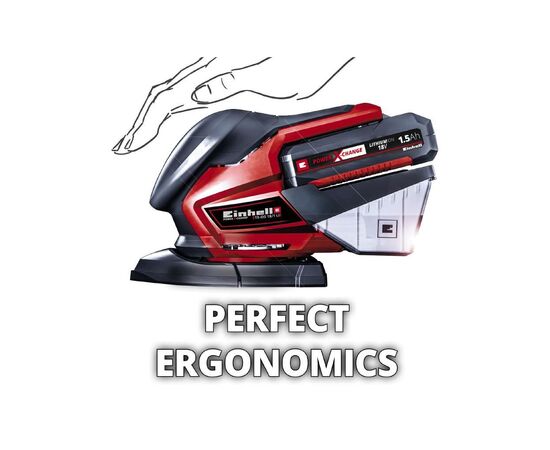 Шлифовальная машина Einhell TE-OS 18/150 Li-Solo (без АКБ и ЗУ) (4460708), изображение 7 Шлифовальная машина Einhell TE-OS 18/150 Li-Solo (без АКБ и ЗУ) (4460708), изображение 7