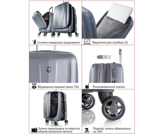 Чемодан Heys Vantage M Black (15023-0001-26), изображение 8 Чемодан Heys Vantage M Black (15023-0001-26), изображение 8