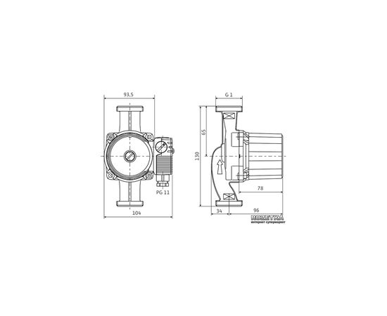 Циркуляционный насос Wilo Star-RS 15/4-130, 1", 10 бар, 130 мм, 48 Вт, 230V (4063802), изображение 2 Циркуляционный насос Wilo Star-RS 15/4-130, 1", 10 бар, 130 мм, 48 Вт, 230V (4063802), изображение 2