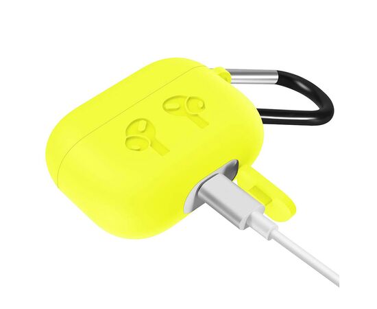 Чехол для наушников BeCover Silicon Protection для Apple AirPods Pro Yellow (704506), изображение 3 Чехол для наушников BeCover Silicon Protection для Apple AirPods Pro Yellow (704506), изображение 3