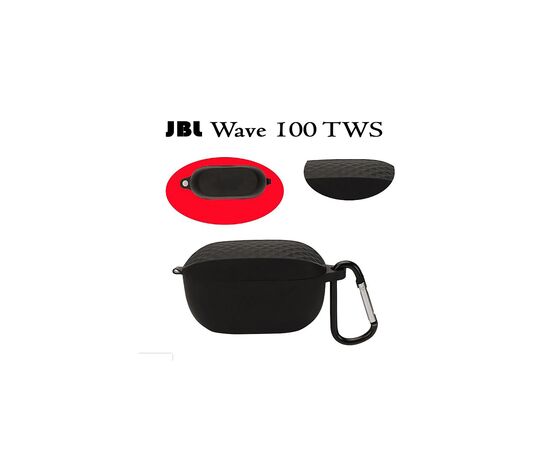Чехол для наушников BeCover Silicon для JBL Wave 100 TWS Black (708606), изображение 3 Чехол для наушников BeCover Silicon для JBL Wave 100 TWS Black (708606), изображение 3