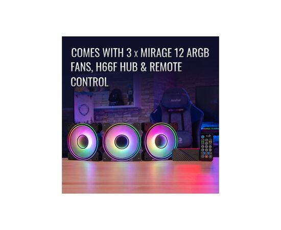Кулер для корпуса AeroCool Mirage 12 ARGB Pro (ACF3-MR10227.11), изображение 5 Кулер для корпуса AeroCool Mirage 12 ARGB Pro (ACF3-MR10227.11), изображение 5