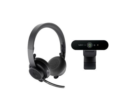 Веб-камера Logitech Pro Personal Video Collaboration Teams Kit (Brio + Zone Wireless) (991-000345)