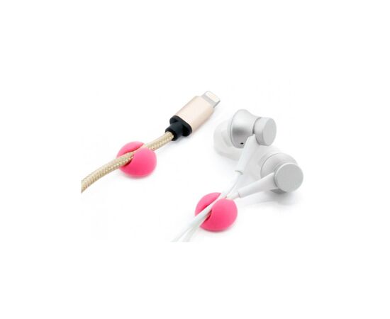 Тримач для кабелю Extradigital CC-908 Cable Clips mini, Pink (KBC1697), зображення 3 Тримач для кабелю Extradigital CC-908 Cable Clips mini, Pink (KBC1697), зображення 3