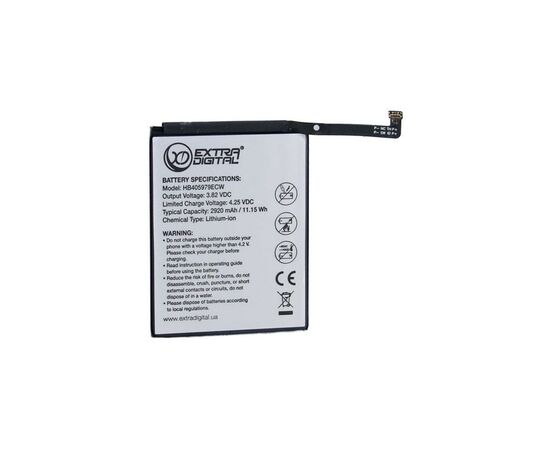 Аккумуляторная батарея для телефона Extradigital Huawei Nova Plus HB405979ECW 2920 mAh (BMH6497)