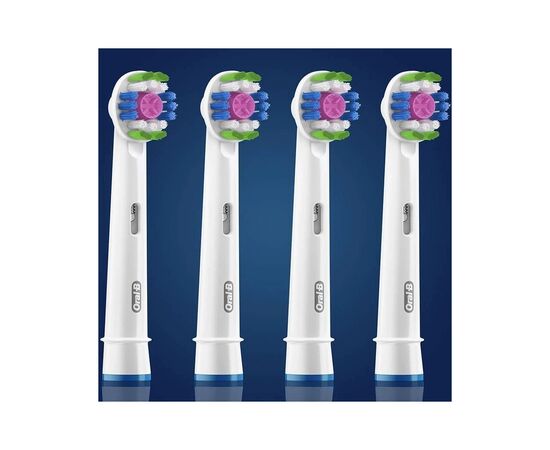 Насадка для зубної щітки Oral-B 3D White EB18RB CleanMaximiser (4), зображення 3 Насадка для зубної щітки Oral-B 3D White EB18RB CleanMaximiser (4), зображення 3