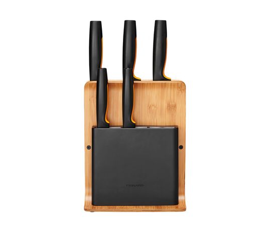Набор ножей Fiskars Functional Form Bamboo 5 шт (1057552), изображение 5 Набор ножей Fiskars Functional Form Bamboo 5 шт (1057552), изображение 5