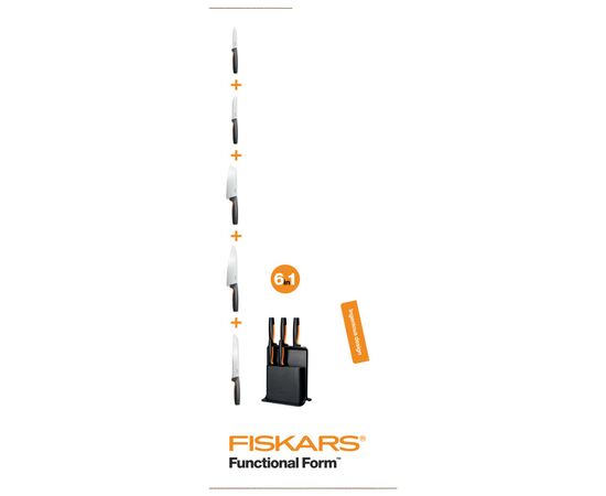 Набор ножей Fiskars Functional Form 5 шт (1057554), изображение 4 Набор ножей Fiskars Functional Form 5 шт (1057554), изображение 4
