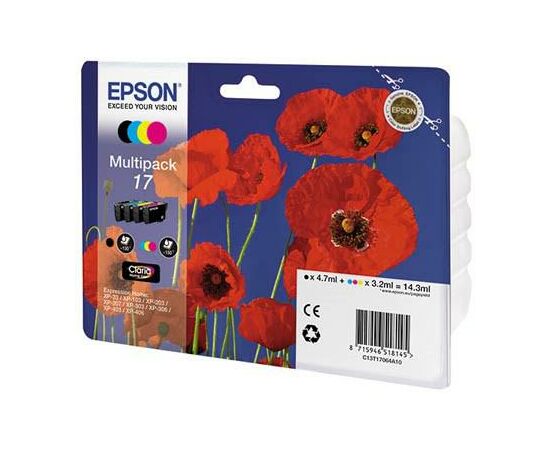Картридж Epson 17 Bundle (C/M/Y/Bk) (C13T17064A10)
