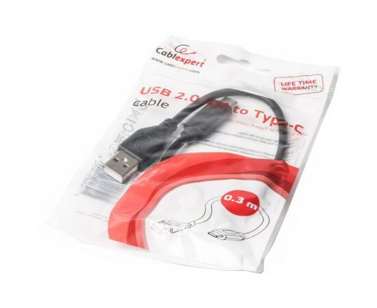 Дата кабель USB 2.0 AM to Type-C 0.3m Cablexpert (CCP-USB2-AMCM-0.3M), изображение 2 Дата кабель USB 2.0 AM to Type-C 0.3m Cablexpert (CCP-USB2-AMCM-0.3M), изображение 2