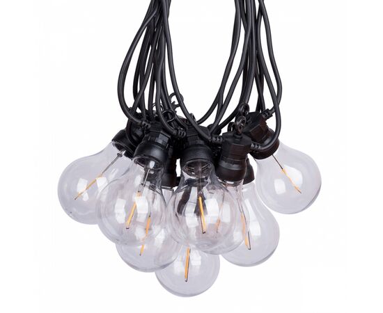 Гирлянда YES! Fun ретро LED вулична 10 ламп, 6 м, IP44, тепло-біла, 8 м (801172), изображение 2 Гирлянда YES! Fun ретро LED вулична 10 ламп, 6 м, IP44, тепло-біла, 8 м (801172), изображение 2