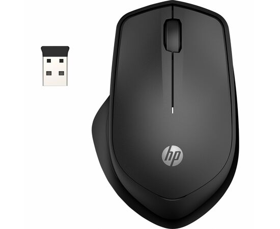 Мышка HP 280 Silent Wireless Black (19U64AA), изображение 2 Мышка HP 280 Silent Wireless Black (19U64AA), изображение 2