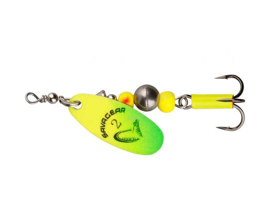 Блешня Savage Gear Caviar Spinner #3 9.5g 07-Fluo Yellow/Chartreuse (1854.05.58)