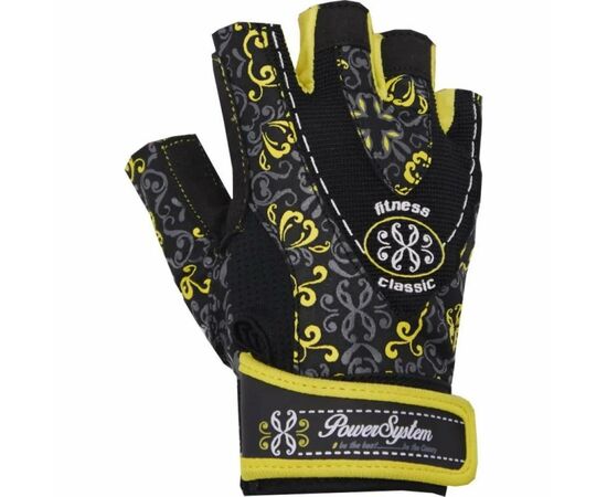 Рукавички для фітнесу Power System Classy Woman PS-2910 XS Yellow (PS_2910_XS_Black/Yellow)