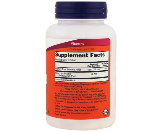 Витамин Now Foods Витамин C-1000, Vitamin C-1000, 100 Капсул (NOW-00690), изображение 2 Витамин Now Foods Витамин C-1000, Vitamin C-1000, 100 Капсул (NOW-00690), изображение 2