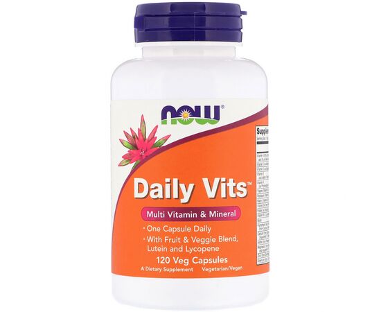 Мультивитамин Now Foods Мультивитамины, Daily Vits, Multi Vitamin & Mineral, 120 ка (NOW-03776)