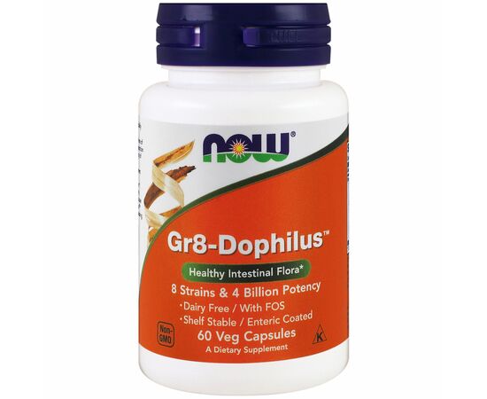 Пробиотики Now Foods Пробиотики для Улучшения Желудочного Тракта, Gr8-Dophilus, (NOW-02912)