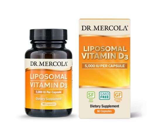 Витамин Dr. Mercola Витамин D3 Липосомальный, 5000 МЕ, Liposomal Vitamin D3, 90 (MCL-03200)