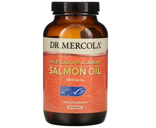 Жирні кислоти Dr. Mercola Жир дикого аляскинского лосося, Wild Caught Alaskan Salmon O (MCL-01845)