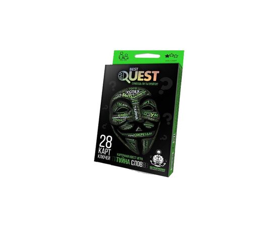 Настольная игра Danko Toys Best Quest. Тайна слов, русский (BQ-01-01/04)