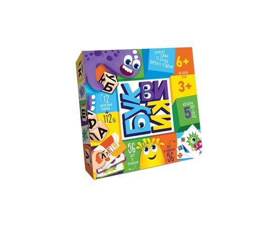 Настільна гра Danko Toys Буквики, українська (G-BU-01U)