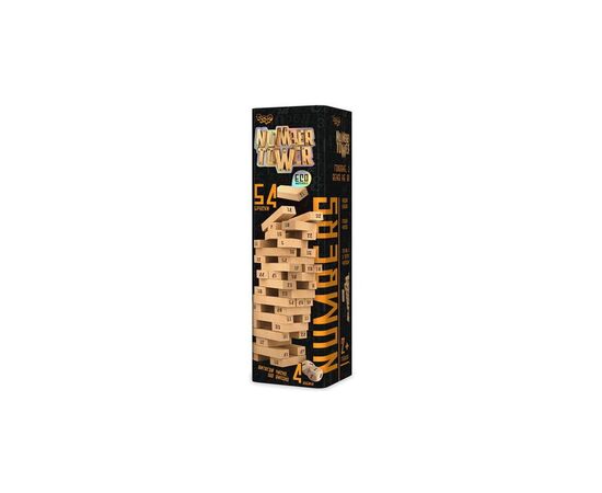 Настольная игра Danko Toys Джанга Number Tower, украинский (NT-01U)