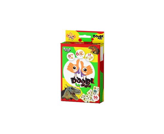 Настольная игра Danko Toys Доббль Картинки: Діно (Doobl Image: Dino), русский (DBI-02-05)