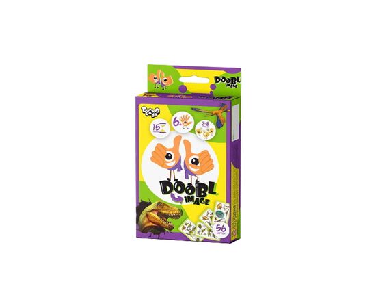 Настольная игра Danko Toys Доббль Картинки: Діно (Doobl Image: Dino), украинский (DBI-02-05U)