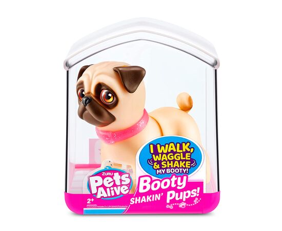 Интерактивная игрушка Pets & Robo Alive щенок Pets Alive - Игривый мопс (9530SQ1-4), изображение 3 Интерактивная игрушка Pets & Robo Alive щенок Pets Alive - Игривый мопс (9530SQ1-4), изображение 3