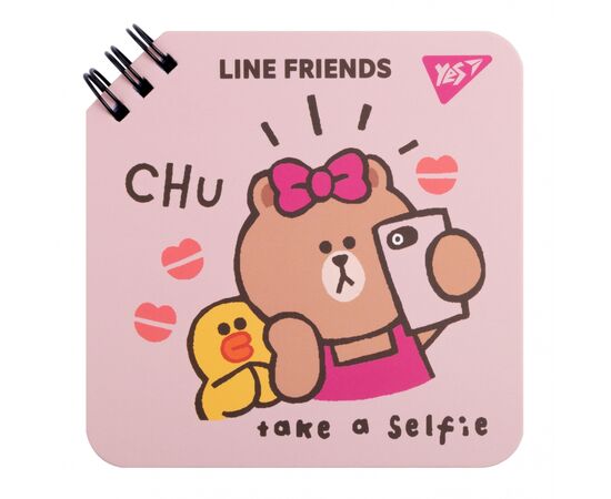 Блокнот Yes Line Friends Chu 110 х 110 80 аркушів (151750)