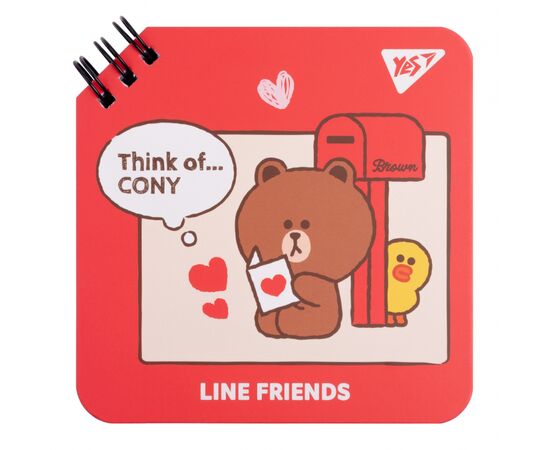 Блокнот Yes Line Friends Think of Cony 110 х 110 80 листов (151751)